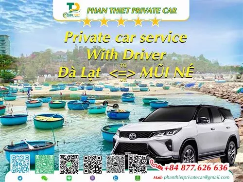 Private Car From Mui Ne <=> Da Lat (private car with driver)